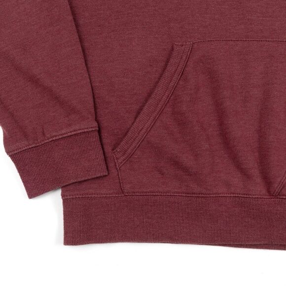 Volcom‎ Maroon Heather Blaqued Out Logo Hoodie Pullover Men's Size Medium - Picture 6 of 13